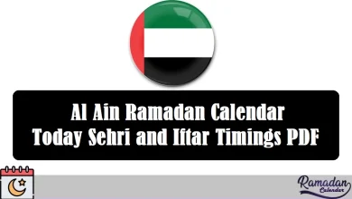 Al Ain Ramadan Calendar