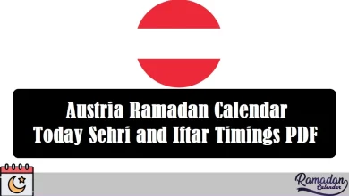 Austria Ramadan Calendar