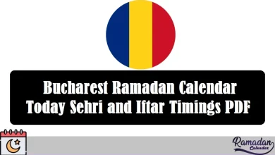 Bucharest Ramadan Calendar