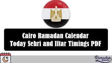 Cairo Ramadan Calendar