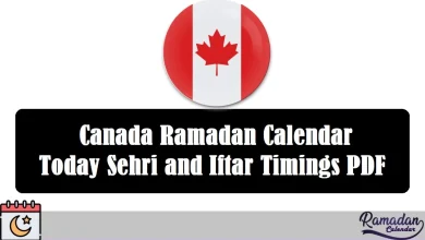 Canada Ramadan Calendar