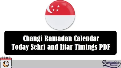 Changi Ramadan Calendar
