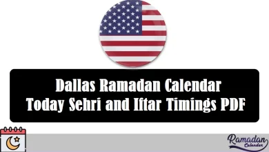 Dallas Ramadan Calendar