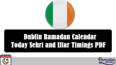 Dublin Ramadan Calendar