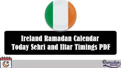 Ireland Ramadan Calendar