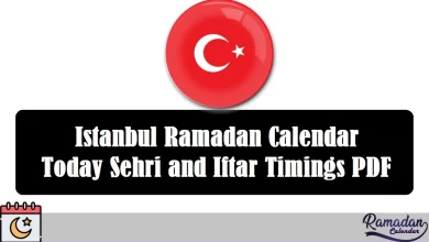 Istanbul Ramadan Calendar