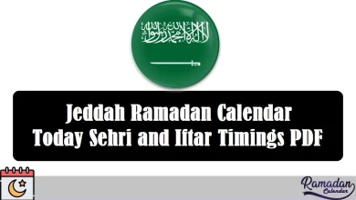 Jeddah Ramadan Calendar