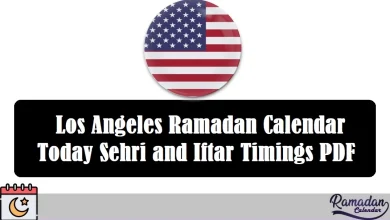 Los Angeles Ramadan Calendar