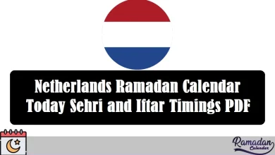 Netherlands Ramadan Calendar