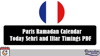 Paris Ramadan Calendar