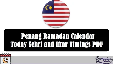 Penang Ramadan Calendar