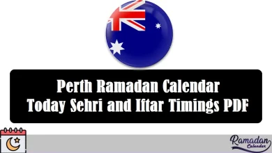 Perth Ramadan Calendar