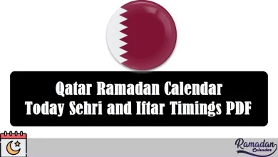 Qatar Ramadan Calendar