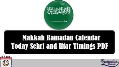 Makkah Ramadan Calendar