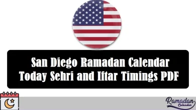 San Diego Ramadan Calendar