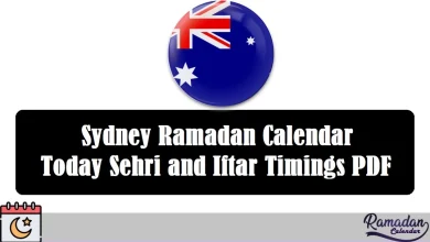 Sydney Ramadan Calendar