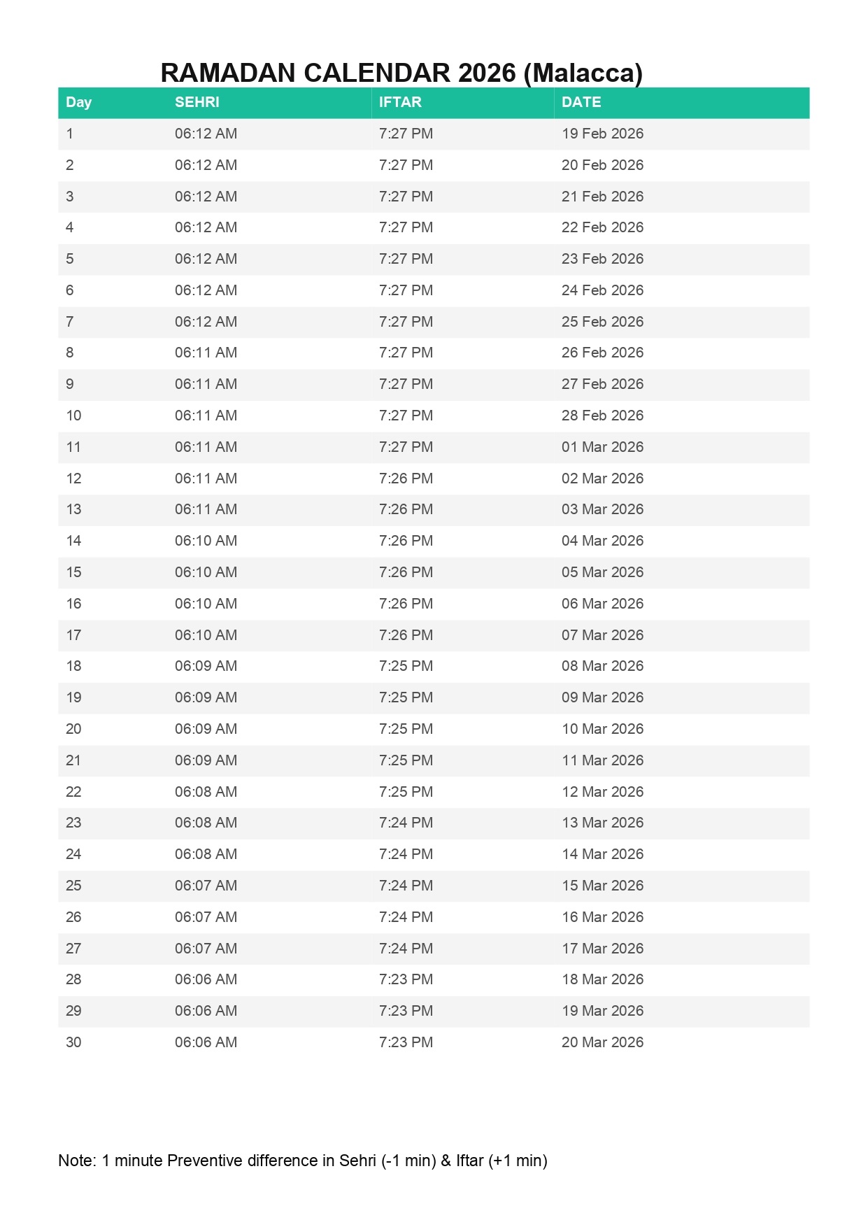 Malacca-ramadan-calendar-2026