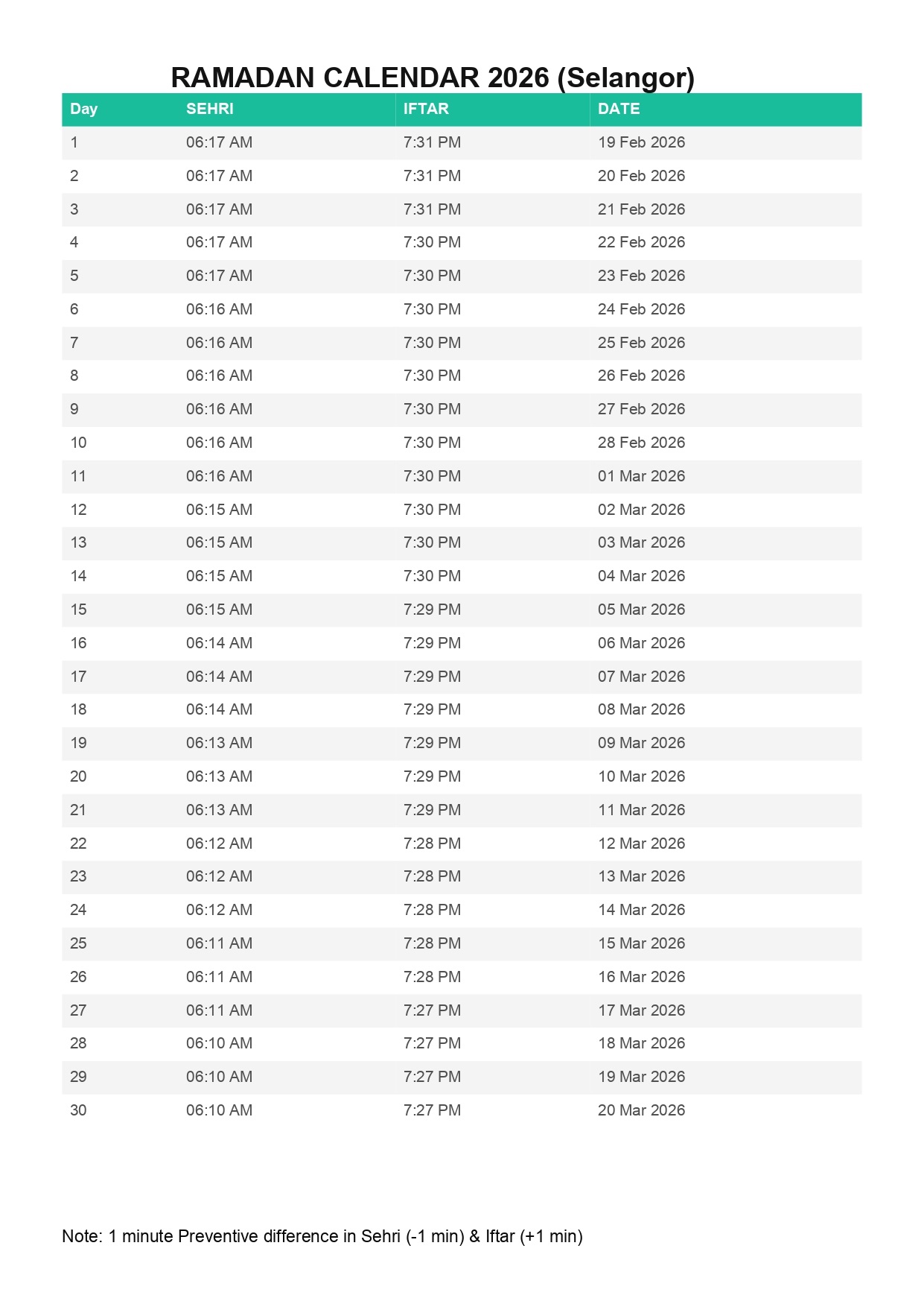 Selangor-ramadan-calendar-2026